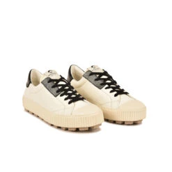 Pataugas ARAN/MIX F4H OFFWHITE/NOIR -Magasin De Chaussures Parfait 628206 979 BASKET FEMME ARAN MIX F4H OFFWHITE NOIR 4