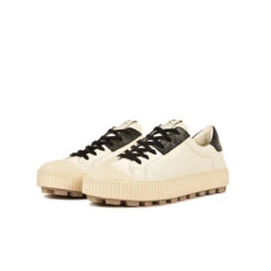 Pataugas ARAN/MIX F4H OFFWHITE/NOIR -Magasin De Chaussures Parfait 628206 979 BASKET FEMME ARAN MIX F4H OFFWHITE NOIR 5