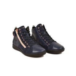 Pataugas PALME/MIX F4H MARINE/ROSE -Magasin De Chaussures Parfait 628270 922 BASKET FEMME PALME MIX F4H MARINE ROSE 4