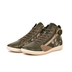 Pataugas PALME/WT F4H KAKI -Magasin De Chaussures Parfait 628274 BASKET FEMME PALME WT KAKI 5