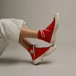 Pataugas AUTHENTIQUE/T F4G ROUGE -Magasin De Chaussures Parfait AUTHENTIQUETF4GROUGE2