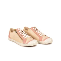Pataugas BAHIA/SME F2H NUDE/DORE -Magasin De Chaussures Parfait BASKET FEMME BAHIA SME F2H NUDE DORE 628048 948 4