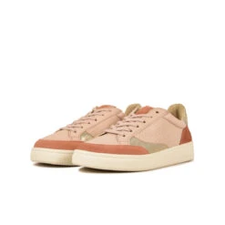 Pataugas BASALTE/SNME F2H BEIGE ROSÉ/DORÉ -Magasin De Chaussures Parfait BASKET FEMME BASALT F2H NUDE DORE 5