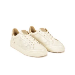 Pataugas BASALT/NME F2H OFF WHITE/DORÉ -Magasin De Chaussures Parfait BASKET FEMME BASALT NME F2H OFFWHITE DORE 4
