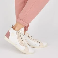 Pataugas PALME/PER F2I ROSE -Magasin De Chaussures Parfait BASKET FEMME PALME PER F2I ROSE 628402 300 Porte 1