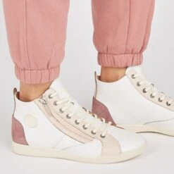 Pataugas PALME/PER F2I ROSE -Magasin De Chaussures Parfait BASKET FEMME PALME PER F2I ROSE 628402 300 Porte 2