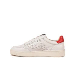 Pataugas BASALTE/N H2H BLANC/ROUGE -Magasin De Chaussures Parfait BASKET HOMME BASALT N F2H BLANC ROUGE 3