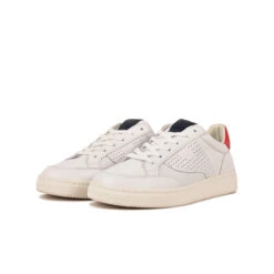 Pataugas BASALTE/N H2H BLANC/ROUGE -Magasin De Chaussures Parfait BASKET HOMME BASALT N F2H BLANC ROUGE 5
