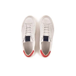 Pataugas BASALTE/N H2H BLANC/ROUGE -Magasin De Chaussures Parfait BASKET HOMME BASALT N F2H BLANC ROUGE 6