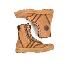 Pataugas AUTHENTIQUE H/ZIPSS F4I CAMEL -Magasin De Chaussures Parfait BOOTS FEMME OG H ZIPSS F4I CAMEL 628499 751 6