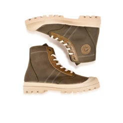 Pataugas AUTHENTIQUE M/SC F2I KAKI -Magasin De Chaussures Parfait BOOTS FEMME OG M SC F2I KAKI 628343 554 6