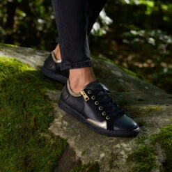 Pataugas JESTER/MIX F4H NOIR/DORÉ -Magasin De Chaussures Parfait F Jester MIX Noir Dore