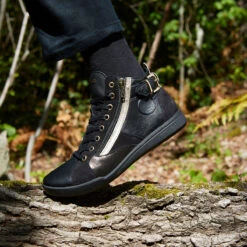 Pataugas PALME/MIX F4H NOIR/DORÉ -Magasin De Chaussures Parfait F Palme F2H Noir 263b3c89 adce 4700 b3a0 84f3c78b417d